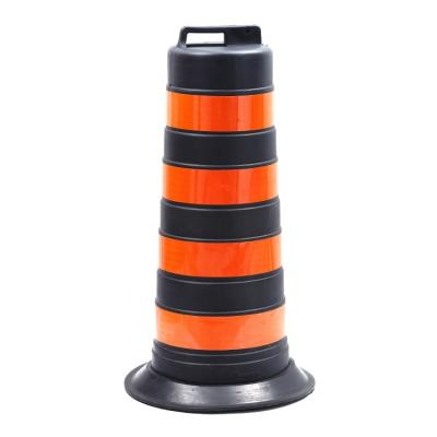 China HDPE plastic exported to Canada HDPE plastic road barrier traffic safety barrel drum for sale