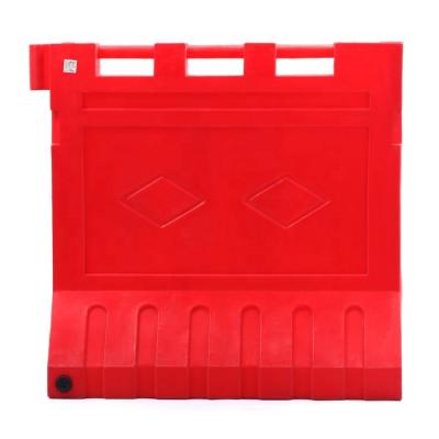 China Red Rotational Molding Plastic Water Filled Barrier Traffic Safety Barrier Water Filled Barricade for sale