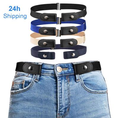 China Belts For Women Waist Buckle Free Jeans Pants No Buckle Elastic Stretch Waist Belt For Men Invisible Belt DropShipping BT-10003 for sale