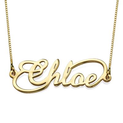 China High Quality Custom Name Necklace Gold Plated Stainless Steel Jewelry Chain Nameplate Pendant Necklace for sale