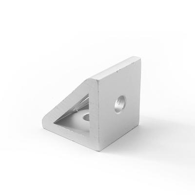 China Industry 6032 2 Hole Inside Metal Wall Corner Bracket 4040 For Aluminum Profile 40 Series Corner And Triangle Bracket for sale