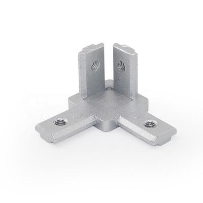 China 30L Zinc Hidden 3 Way Corner Connectors Aluminum Profile Extrusion Aluminum Profile Make Door And Window for sale