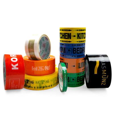 China Waterproof High Quality Transparent Sticker Bopp Wrapping Tape Colorful Printing Tape for sale