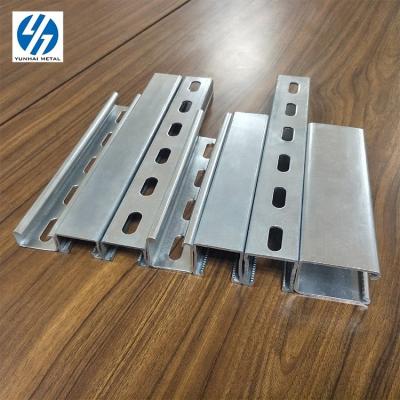 China Customized Support System Powerful Metal Unistrut System Galvanized Steel C Channel for sale