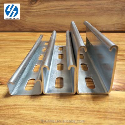 China Support System Stainless Steel Zinc Galvanized C Steel Structure Channel for sale