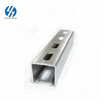 China Support ayatem Slotted Steel Strut C Channel for sale