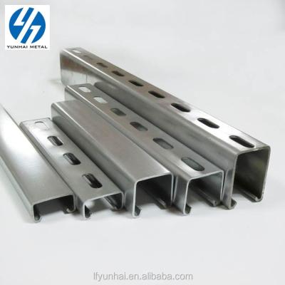 China c dimension cold rolled steel channel of c profile steel channel support system for sale