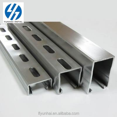 China Truss Slotted C Section Beam Shape Channel Sizes for sale