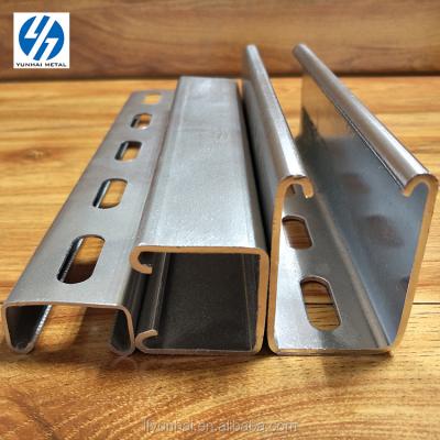 China Hot dipped galvanized unistrut support system gi c channel for sale