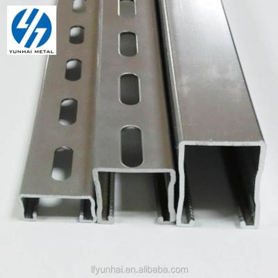 China Modern pre galvanized cold bending slotted steel c channel profile for sale