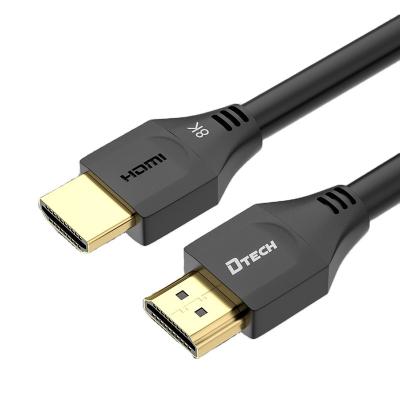 China Car DTECH Ultra High Speed 8K@60Hz HDMI Cable Male to Male 2.1v Cable for sale