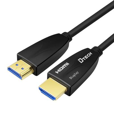 China 4K Data Transmission HDMI Fiber cable DTECH OD4.8mm Gold Plated 4K@60hz 444 for computer mac etc HDMI Fiber cable for sale