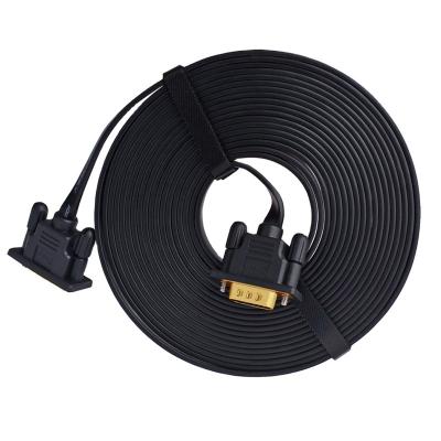 China Hd Tv High Quality VGA Flat Cable 10M VGA 3+6 Flat Cable PC Computer Monitor and Projector for sale