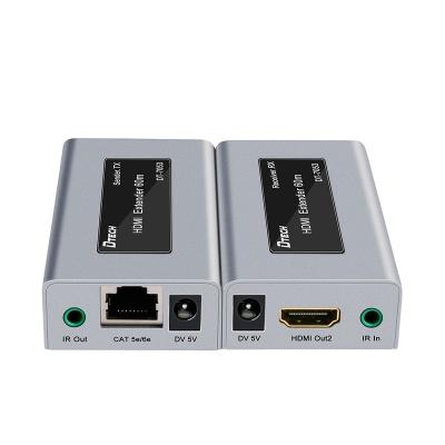 China Display Dtech Hot Selling Over Cat5e/6e Speed 60m 1080p@60hz HDMI Extender 60m with IR for Computer for sale