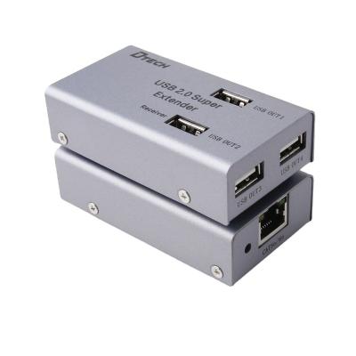 China Reach the USB2.0 standard speed. Dtech 480Mbps 4 USB ports  adapte USB 2.0 Extender 50m for sale