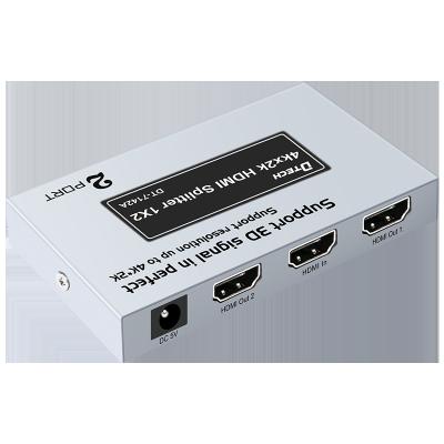 China Display dtech wholesale price hot selling high quality over cat5e/6e  speed 4K 1 in 2 out HDMI Splitter for sale