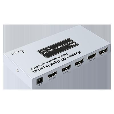 China Display dtech high quality over cat5e/6e speed 4K 1 in 4 out HDMI splitter 1x4 for computer mac etc. for sale