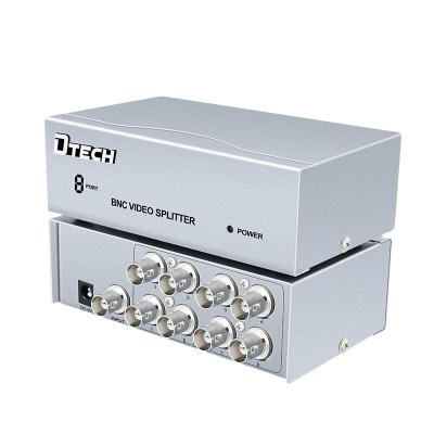 China Adopt high quality components and advanced technology circuit design Dtech Factory Price BNC distributor 1 input 8 output BNC SPLITTER 1*8 for sale