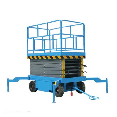 China Easy Operation Safety Convenience 12m Hydraulic Lift Platform for Cleaning Window, Scissor Man Lift, Mobile Scissor Lift Table for sale