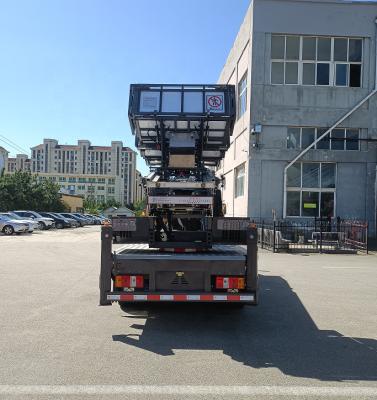 China Low carbon construction high altitude forklift car construction cargo lift platform transport ladder car; 4L for sale