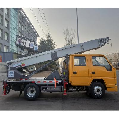 China 4x2 32M High Altitude Operation Truck Swivel Ladder Aerial Working Platform Truck < 4L for sale