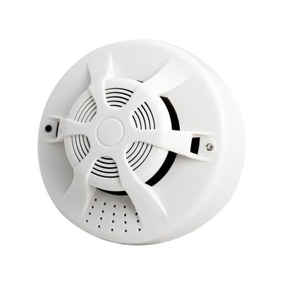 China Smart ABS 433MHZ Smoke Detector Smoke Fire Alarm Detector With CE Certification for sale