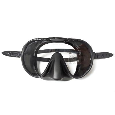 China 2022 Big Frameless Mask Price Silicone Skirt And Tie Up Frameless Mask Adult Diving Mask for sale