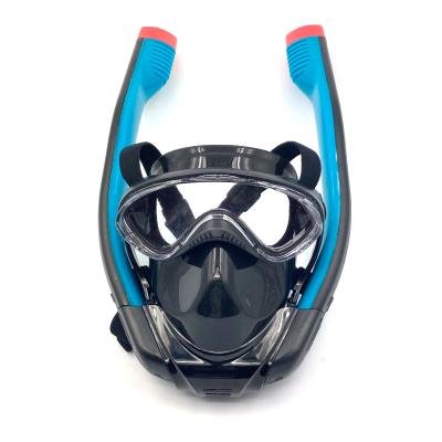 China Wholesale PC Lens Wide Vision Factory PVC Snorkel Wide Sight Full Face Snorkel Mask for sale