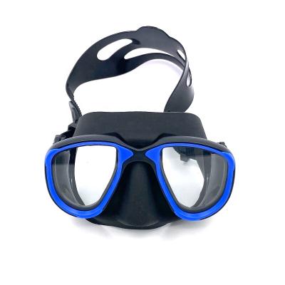 China New DOVOD Low Volume Dive Mask Black Scuba Diving Swimming Mask Dive Equipment Silicone Strap Swimming Mask For Adult for sale