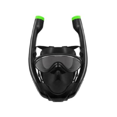 China diving & DOVOD Double Breath Tube Super Dry Top Snorkel Design Swimming Dive Snorkeling Full Face Mask Diving Snorkel For Adult for sale