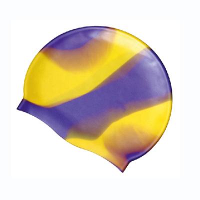 China Wholesale Price DOVOD Color Silicone Printed Durable Waterproof Swimming Cap Low Price for sale