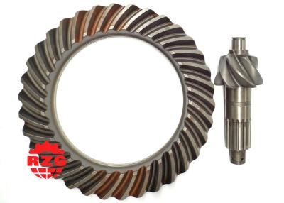 China Crown Wheel And Pinion Gear used on MITSUBISHI 6D15 Rear Axle Spiral Bevel Gear for sale