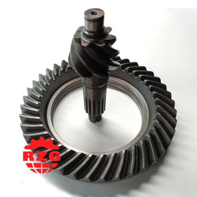 China ISUZU NKR 6HH1 Rear Axle Transmission Gleason Spiral Bevel Gear Pinion And Crown Wheel for sale