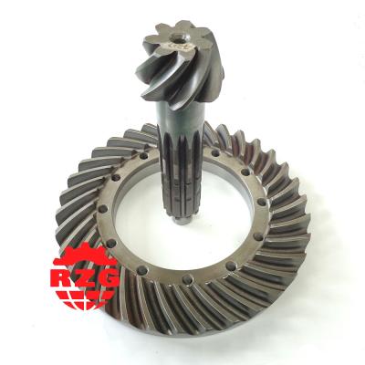 China 20CrMnTi Skew Hypoid Hypoid Spiral Bevel Gears Ratio 7*34 Transmission System for sale