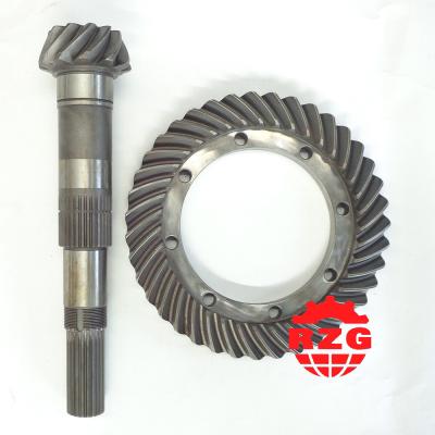 China Truck Spiral Bevel Gear Modulus 6.4 , Crown Wheel and Pinion Gear for sale