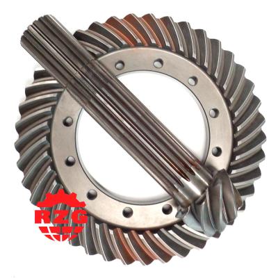 China Agricultural Machinery Spiral Helical Bevel Gear Ratio 8*41 Crown Pinion Gear for sale