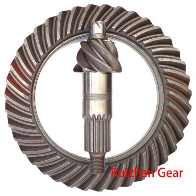 China 58~62 HRC Hardness 20CrMnTiH spiral bevel gear for ISUZU NPR OEM 8-97023-639 10KG for sale