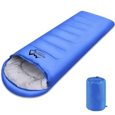 China Best Selling 170T Portable Ultralight Warm Polyester Single 3 Season Light Weight Outdoor Camping Waterproof Sleeping Bag For Camping for sale