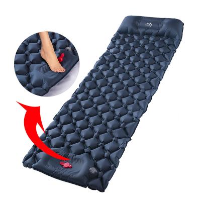 China 2021 High Quality Light Weight Winter Cold Sleep Mat Camp Mattress Ultralight Inflatable Automatic Mattress With Spring And Air Pump for sale