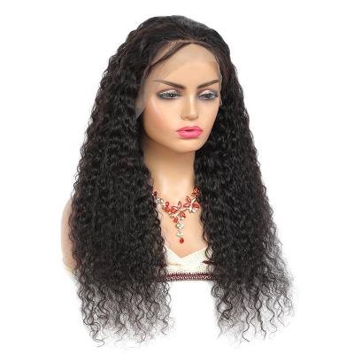 China Hot Selling Water Wave In EUR USA Virgin Human Hair Wigs 100% Full Lace Wigs Brazilian Human Hair Wigs for sale