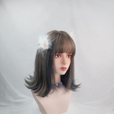 China Drag Queen 169g High Quality High Temperature Fiber None Laces Long Curly Synthetic Hair Wig for sale