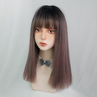 China Factory Wholesale Straight Heat Resistant Synthetic Hair Extensions And Clog Queen Long Hair Wigs For Lady for sale