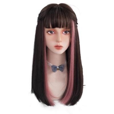 China Wholesale Straight Synthetic Hair Clog Queen Supply Fiber Woman Heat Resistant Wig For Lady for sale