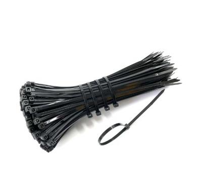 China 100 PCS 5X300mm 3X200mm Nylon Self-Locking Plastic Strap Black Nylon Strap Tie Tie 100 Cable Tie Set for sale