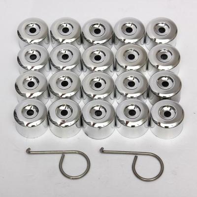 China Hot Sale 17MM Car Automotive Parts Sliver Alloy Wheel Bolt Nut Hook Bolts Covers Caps For VW /GOLF /PASSAT /POLO for sale