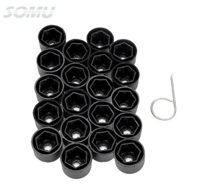 China Automotive Parts 20Pcs 17mm Car Wheel Nut Covers Auto Hub Screw Cover Bolt Rims For VW for sale