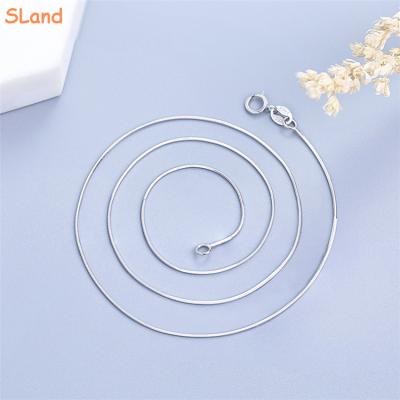 China FASHIONABLE Design 925 Sterling Silver Different Length Jewelry Sland Snake Pure Chains In Wholesale For Girls/Women Gift for sale