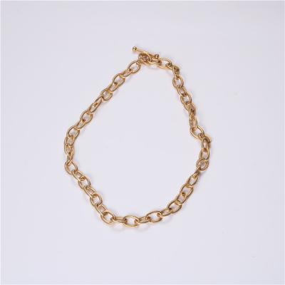 China FASHIONABLE Slan Factory Manager Supplier 18k Gold Twisted 8mm Thick Rope Chain Necklace Jewelry for sale