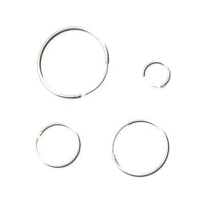 China Sland Cartilage Sterling Silver Hoop Earrings For Fashionable Hypoallergenic Women Men Girls for sale