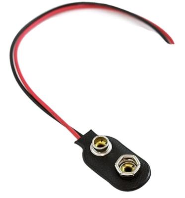 China 9V 2 Pin PH2.0 Electrical Plug Battery Snap Clip Polarized Molex Connector Wire for sale